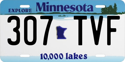 MN license plate 307TVF