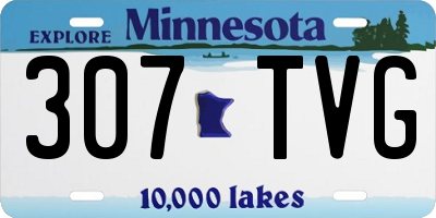 MN license plate 307TVG