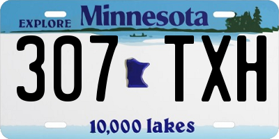 MN license plate 307TXH