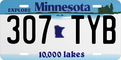MN license plate 307TYB