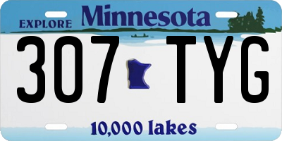 MN license plate 307TYG