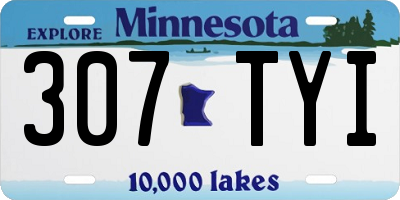 MN license plate 307TYI