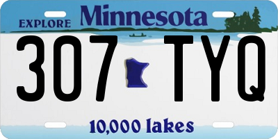 MN license plate 307TYQ