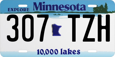 MN license plate 307TZH