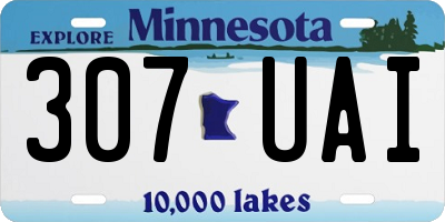 MN license plate 307UAI