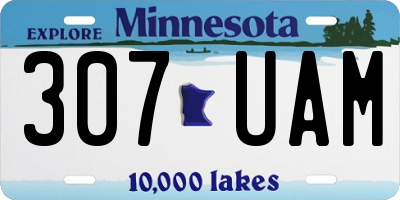 MN license plate 307UAM