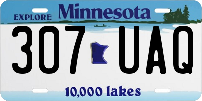 MN license plate 307UAQ