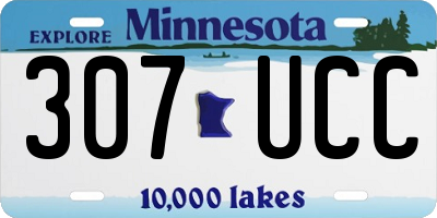 MN license plate 307UCC