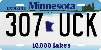 MN license plate 307UCK