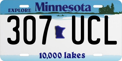 MN license plate 307UCL