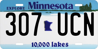 MN license plate 307UCN