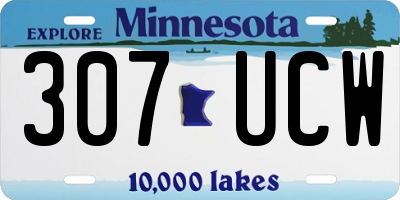 MN license plate 307UCW