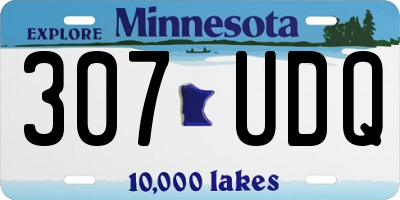 MN license plate 307UDQ