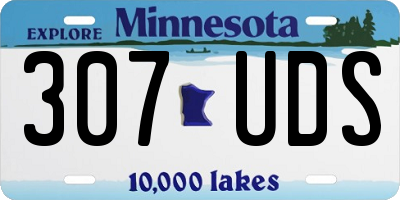 MN license plate 307UDS