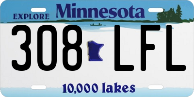 MN license plate 308LFL