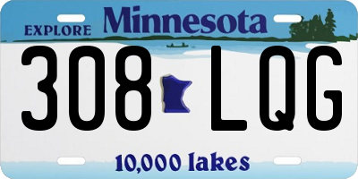 MN license plate 308LQG