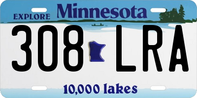 MN license plate 308LRA