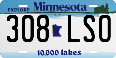MN license plate 308LSO