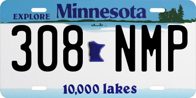 MN license plate 308NMP