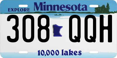 MN license plate 308QQH