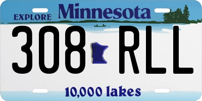 MN license plate 308RLL