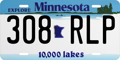 MN license plate 308RLP