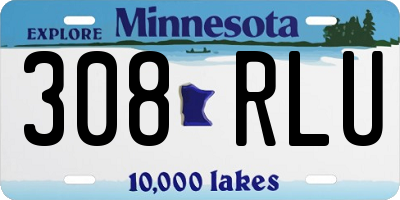 MN license plate 308RLU