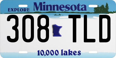 MN license plate 308TLD