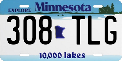 MN license plate 308TLG
