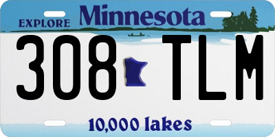 MN license plate 308TLM