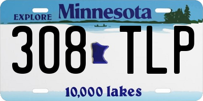 MN license plate 308TLP