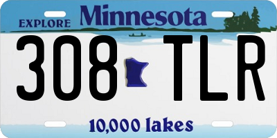 MN license plate 308TLR