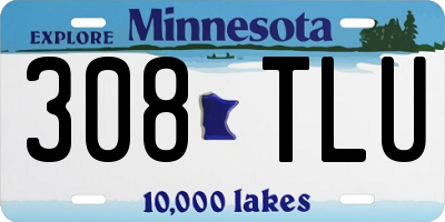 MN license plate 308TLU