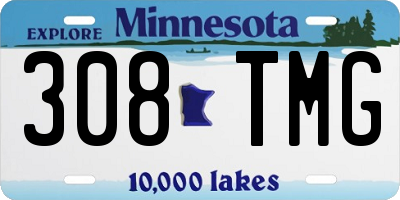 MN license plate 308TMG