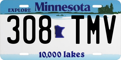 MN license plate 308TMV
