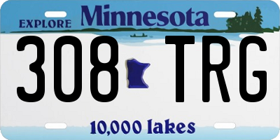 MN license plate 308TRG
