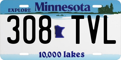 MN license plate 308TVL