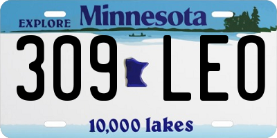 MN license plate 309LEO