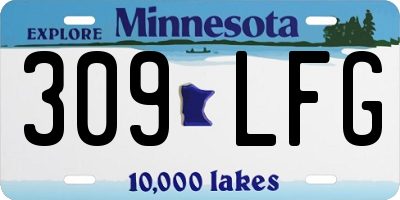 MN license plate 309LFG
