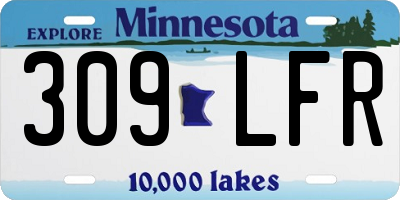 MN license plate 309LFR