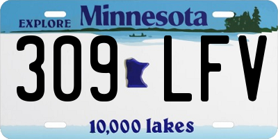 MN license plate 309LFV