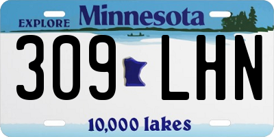 MN license plate 309LHN