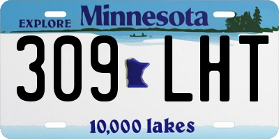 MN license plate 309LHT