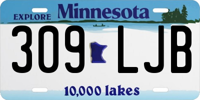 MN license plate 309LJB