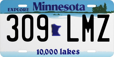 MN license plate 309LMZ