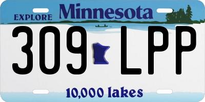 MN license plate 309LPP