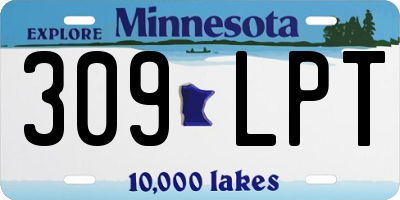 MN license plate 309LPT