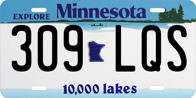 MN license plate 309LQS