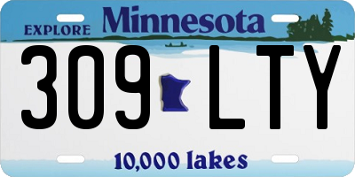 MN license plate 309LTY