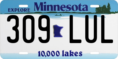 MN license plate 309LUL